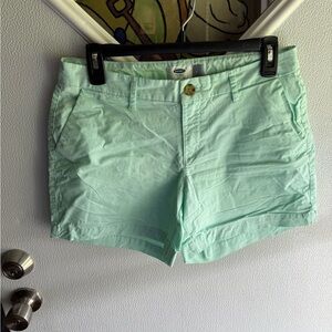 Old Navy Mint Green Chino Shorts Casual Comfort